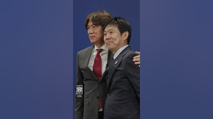 일본 대표팀 감독 만난 홍명보 감독