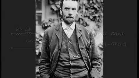 Colorisation of a photograph of Oliver Heaviside