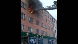 Пожар в Городе Чусовой 23.10.2014