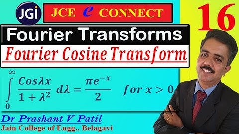 Fourier Cosine Transform || 18mat31 || Dr Prashant Patil