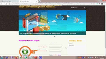Personalized Recommendation System based on Collaborative Filtering for IoT Scenarios