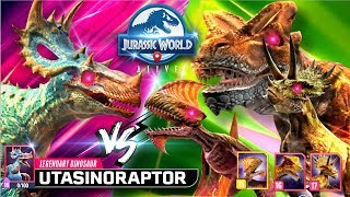 Utasinoraptor Vs Dimodactylus, Tyrannolophosaur & Dracoceratopsjuric World Alive 侏羅紀世界Alive