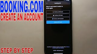 ✅  How To Create An Account On Booking.com 🔴