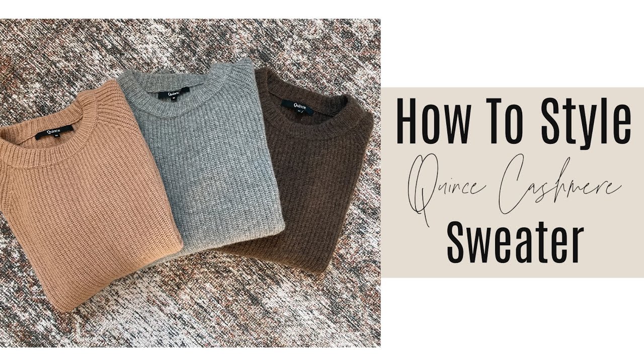 How To Style Quince Cashmere Fisherman Sweater 