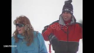 Charles &amp; Diana Ski Holiday in Switzerland 1987