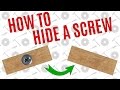 Simple Way To Hide A Screw - Average Joe's Quick Tips Simple Way To Hide A Screw - Average Joe's Quick Tips