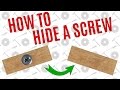 Simple way to hide a screw  average joes quick tips