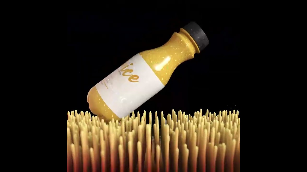 3D Animated Product Video for E-commerce | Portfolio: Juice Brand Product Rendering & Animation