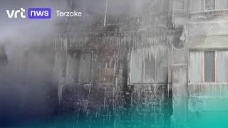 Oekraïense hoofdstad Kiev in de vrieskou