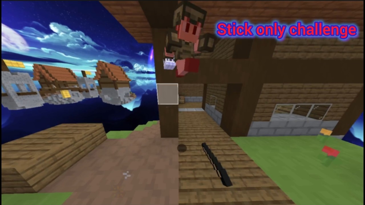 Bloxd skywars | but I can only use a stick as a weapon