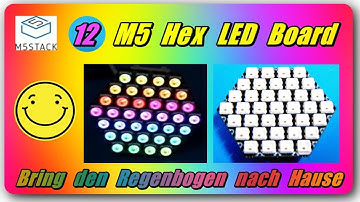 M5Stack - HEX RGB LED Board -37 LEDs light up colorful