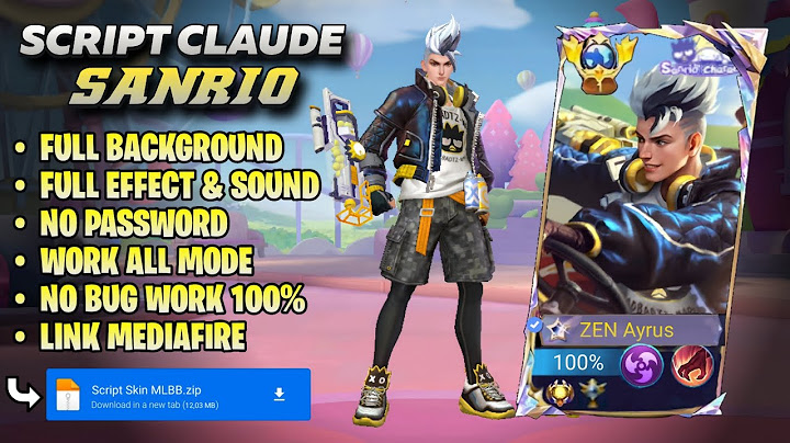 Script Skin Claude Sanrio "Bad Bro" No Password!! Full Effect & Voice | NEW PATCH - Mobile Legends