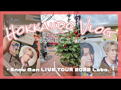 【VLOG】スノラボ北海道参戦｜札幌1泊2日の旅｜ラーメン食べて市内観光して白い恋人パーク行ったよ｜SnowManのために一時帰国してよかった