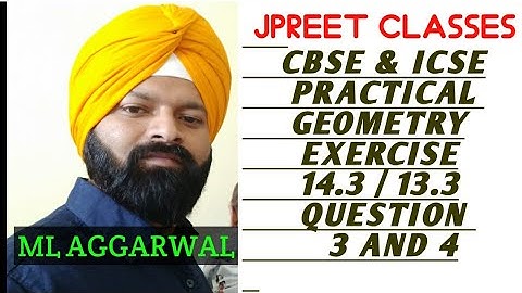 #class 6 #mlaggarwal chapter 14/13 #practicalgeometry exercise 14.3/13.3 question 3,4 #icse #cbse