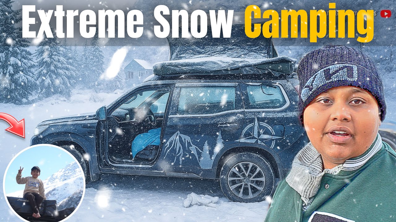 Ep-4॥ Camping In Extreme Snow & Cold🏕️| Camping In Manali🥶 | 