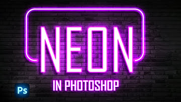 🔥 Neon Text Effect in Photoshop | Easy Glowing Text Tutorial