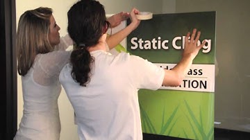 How to: Installing "Outside Glass" Static Cling