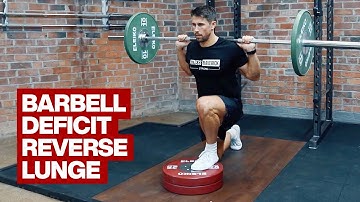 Barbell Deficit Reverse Lunge