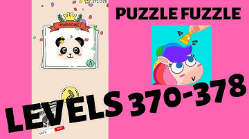 PUZZLE FUZZLE. NEW Levels 370-378 Walkthrough