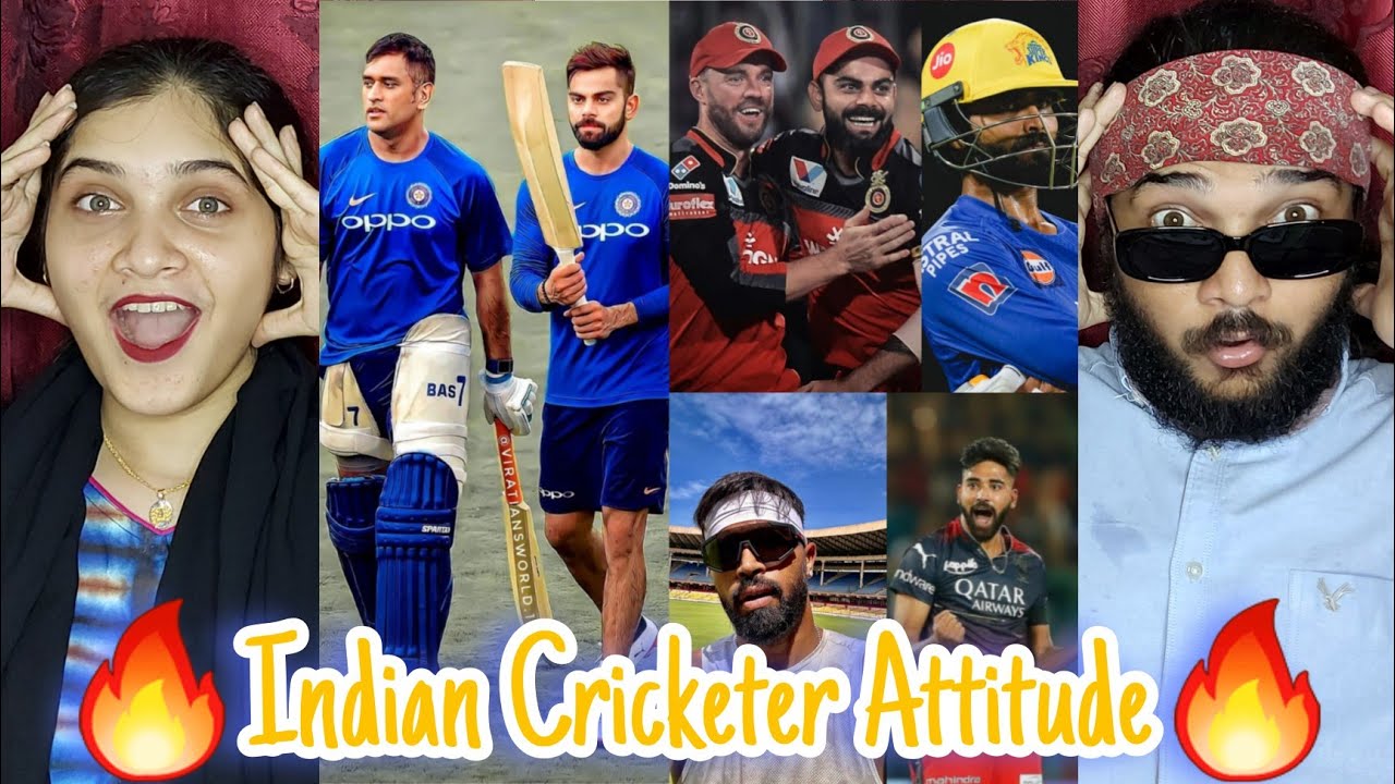 INDIAN Cricket Attitude Video Reaction | Virat Attitude | Dhoni ...
