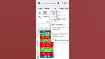 Como Filtrar por Cor no Excel #shorts #excel #exceleasy