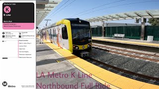 LA Metro Rail (K) Crenshaw Line (Northbound) to Expo / Crenshaw Full Ride 10-8-22