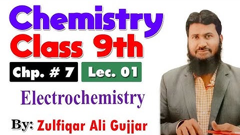 Electrochemistry Oxidation and reduction | chapter 7 | 9th Chemistry | lec 1