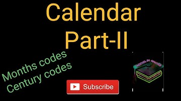 Calendar, Months code, Century codes