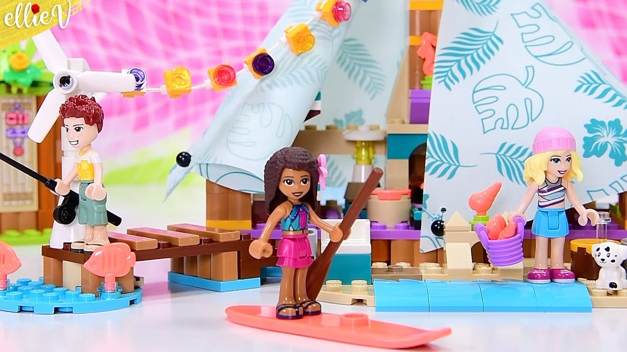 ⁣Beach Glamping 🏝⛺️ Lego Friends build & review