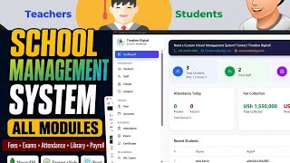 Complete School Management System | Live Demo, All Modules & Features