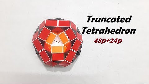 COMBINATION OF 2 SNAKE CUBE (48p+24p) - Truncated Tetrahedron