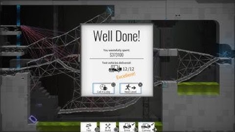 Bridge Constructor Portal (PS4) Level 60 Convoy