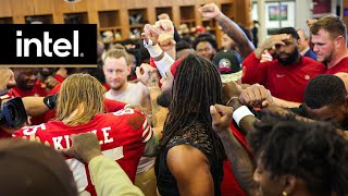 Go Inside the 49ers Locker Room Following Week 12 Win vs. Saints