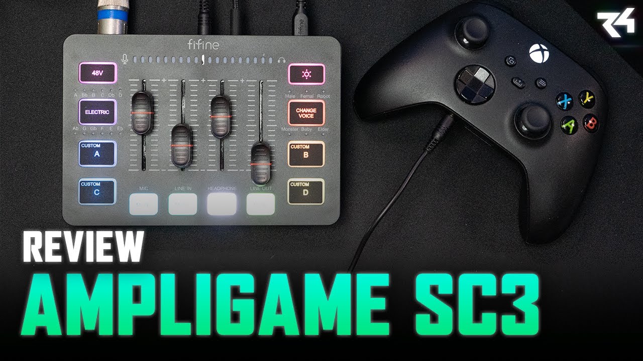 Review fifine Ampligame SC3 - Lançamento 2023! - Interface de audio gamer com mixer integrado!