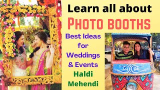 Best Ideas for Photo Booths in Weddings Haldi Mehendi Events, Budget Photo Booth, Funny Selfie booth