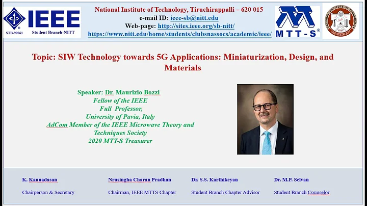 Dr  Bozzi Webinar NIT Tiruchirappalli