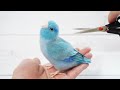 羊毛フェルトでマメルリハを作ってみました。/ How to make a parrot budgie out of wool felt.