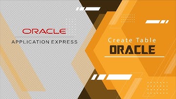 Create Table Database Oracle (Oracle Apex Part 1) #oracle #database
