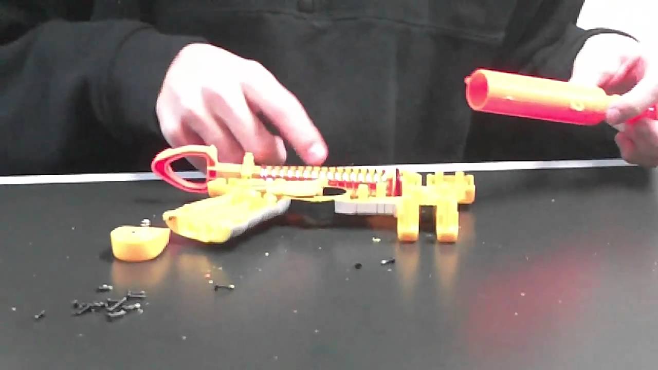 How to: The ULTIMATE Nerf Nitefinder Mod Tutorial Size Reduction, Air  Restrictor, Spring Mod