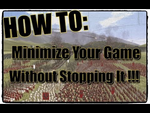 Video: How To Minimize The Game