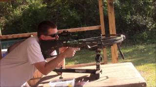 Kyle Shooting The Barnett Quad 400 Crossbow For The First Time