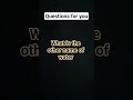 Unsolved questions