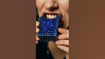 Galaxy honeycomb asmr #asmr #shorts #relaxing #satisfying #honey #galaxy #honeycomb #ai #aiasmr