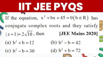 JEE Mains 2020 | Quadratic equation |  PYQ | Relation between roots and Coefficients | Nitin Sir