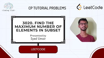 3020. Find the Maximum Number of Elements in Subset || LeetCode Weekly Contest 382