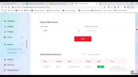 Offline Payment student and instructor | InfixLMS
