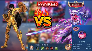 CHOU VS FREYA 1.2K MATCHES EXP LANE 🎮‼️ MOBILE LEGENDS BANG BANG 