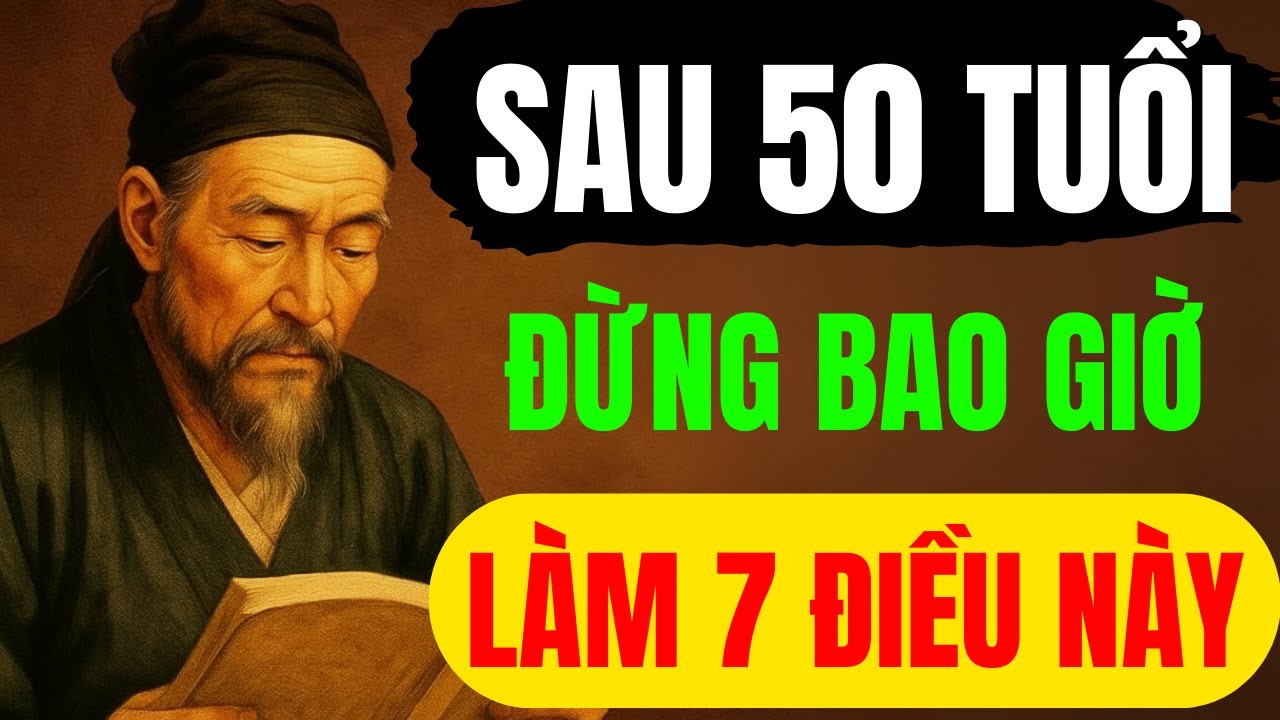 CỔ NHÂN XƯA DẠY: SAU 50 TUỔI ĐỪNG BAO GIỜ LÀM 7 ĐIỀU NÀY | TRIẾT LÝ CỔ XƯA