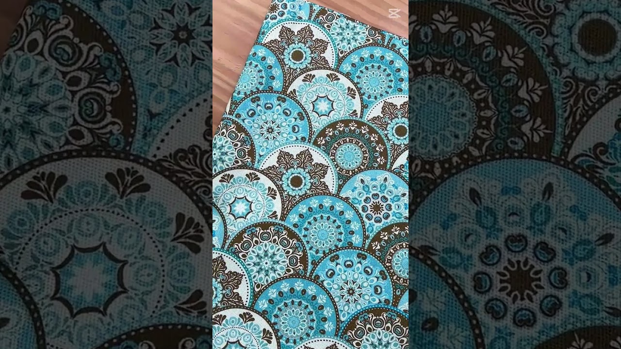 Sarja Impermeável Estampada Mandalas Elegância Turquesa | Avimor