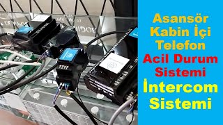 Asansör Kabin İçin Telefon Acil Durum Sistemi İntercom Sistemi